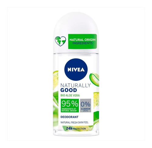 Desodorante Roll On Naturally Good Aloe Vera 50 Ml Nivea 