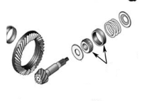 Rolinera Piñon Delantero Jeep Jk, Xj, Mj, Zj, Kj, Kk, Wj, Zj