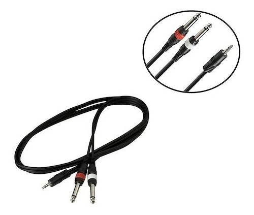 Cable Warwick Insert 3mts Plug Estéreo A 2 Plug Mono