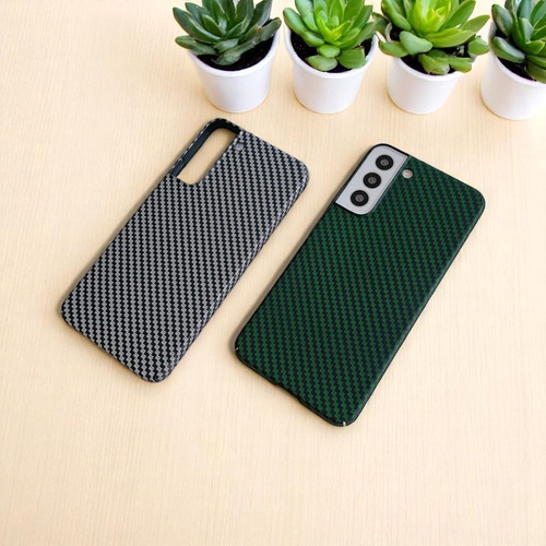 Funda Fibra De Carbono Colors Slim Para Samsung S24 Común Rojo Carbono Red
