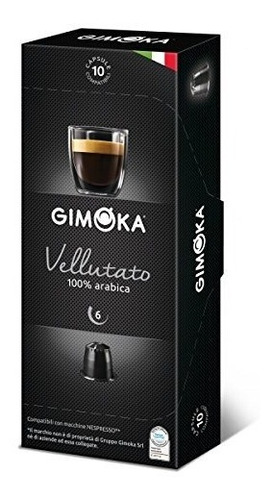 Imagen 1 de 6 de Café Cápsulas Gimoka Vellutato 10u - Nespresso Compatibles