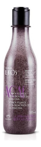 Jabón líquido exfoliante Acaí corporal Ekos Natura 185mL