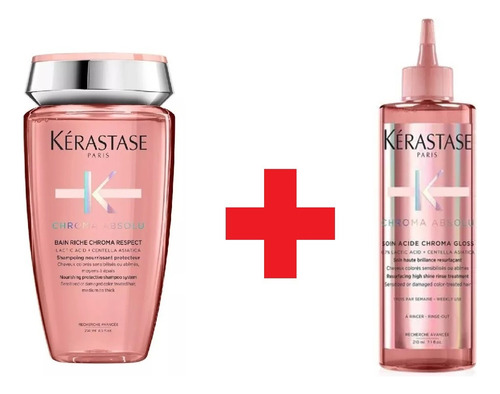 Combo Kit Kerastase Chroma Absolu Shampoo + Tratamiento 