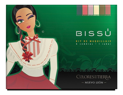 Kit De Maquillaje Bissú Colores De Mi Tierra Zona-norte