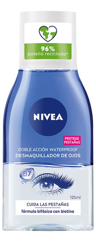 Desmaquillante De Ojos Nivea Bifásico Con Biotina - 125 Ml