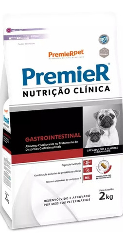 Ração Premier Nutrição Clínica Gastrointestinal Cão Mini 2kg