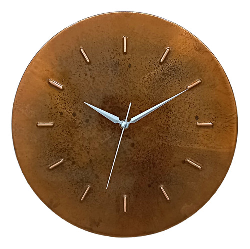 Copper Empire Reloj De Pared Pequeno De 12 Pulgadas Con Dise