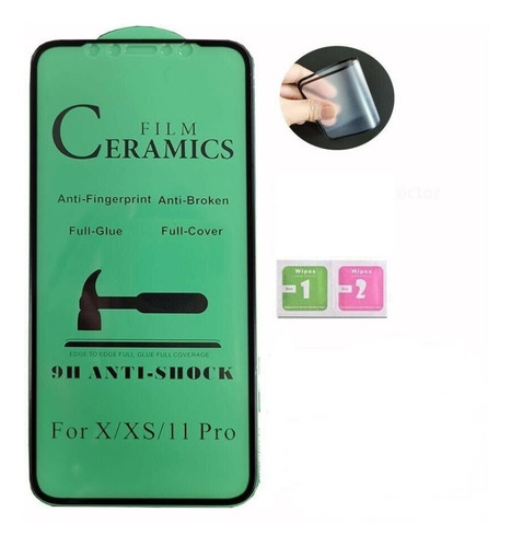 Imagem 5 de 8 de Pelicula Ceramica 9d + Pel Camera Compativel Moto G9 Plus
