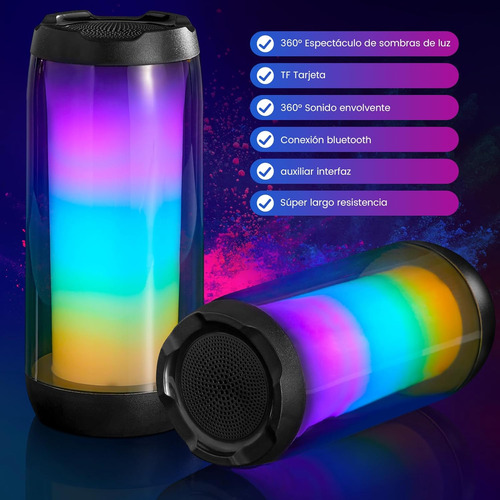 Bocina Bluetooth Portátil Altavoz Inalámbrico Bluetooth 5.2