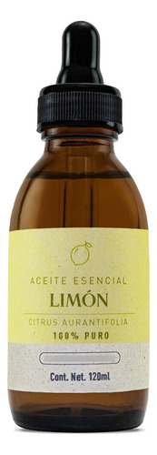 Aceite Esencial 100% Puro De Limón Destilado Mexicano 120ml