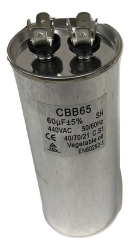 Capacitor Para Aire Acondicionado 60 Mf 450 V