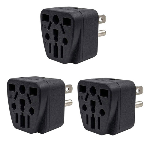 3 Adaptadores De Enchufe De Viaje Estadounidenses Ue/uk/au/i