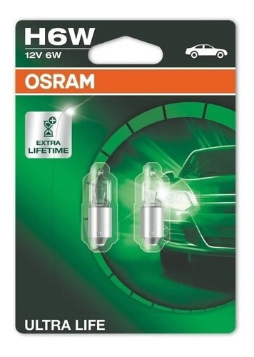 Lâmpada Osram H6w 12v 6w 64132ult- Ultra Life