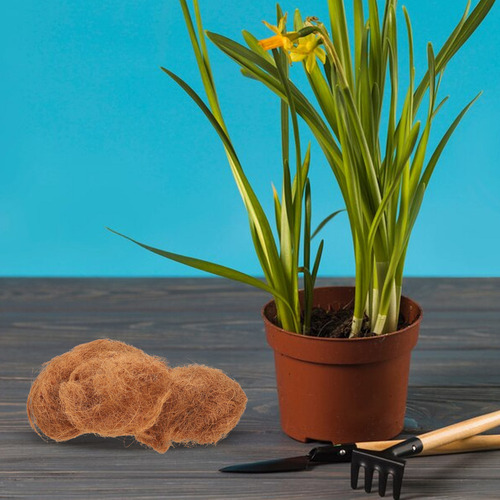 Tapete De Fibra De Coco Para Macetas Con Mantillo De Coco, 1