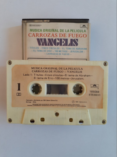 Vangelis Carrozas De Fuego Cassette