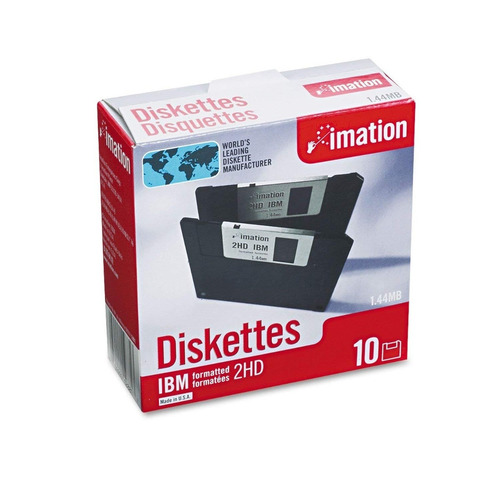 Diskettes Disquete Imation Ibm 1.44 Mb 2hd / Caja 10 Und