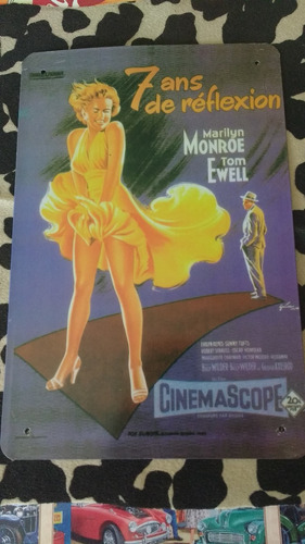 Chapa Decorativa Marilyn Monroe Film Vintage // Belgrano