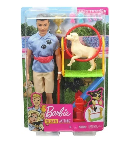 Barbie Ken Entrenador De Perros Mattel Gjm34 Lanus