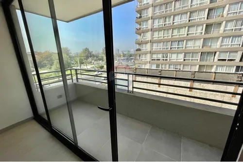 Estudio Nuevo Con Amplio Balcón En Ñuñoa, Piso 4