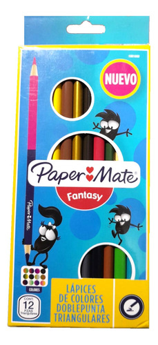 Colores Triángulares Paper Mate Fantasy 12=24