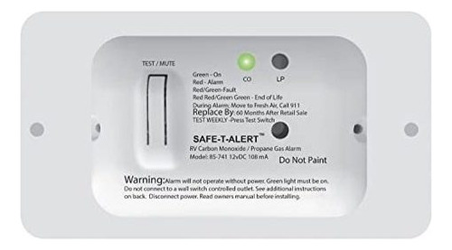 Safe T Alert Serie 85 - Alarma De Gas Propano De Monóxido