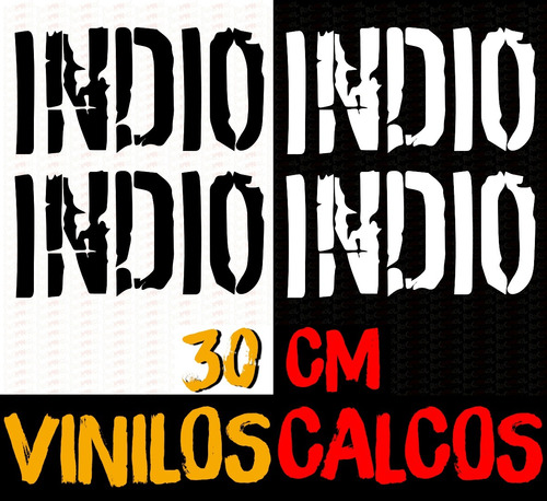 Vinilo Calco Indio Solari Pared Auto Patricio Rey