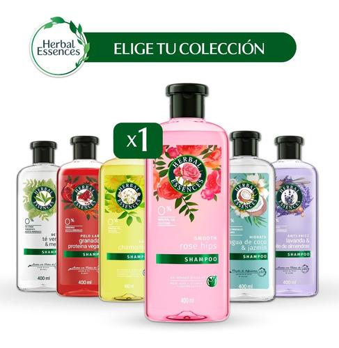 Herbal Essences  Shampoo 400ml Colección Completa