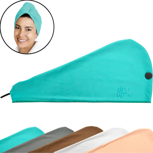 Toalla Cabello Microfibra Secado Rapido Gorro Turbante Baño