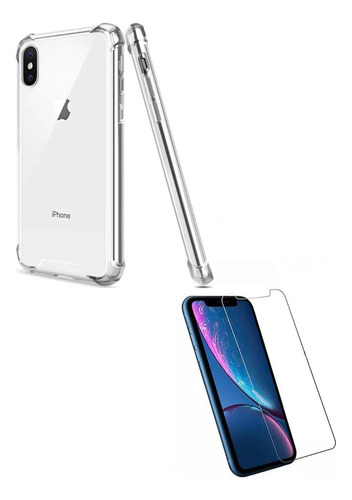 Funda Case Reforzada Mas Vidrio Templado 9h iPhone XS Max