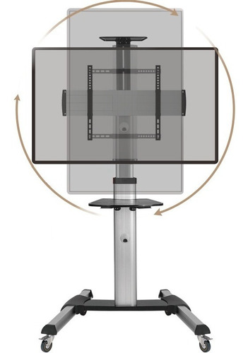 Rack Pedestal Tv 37 A 70 Rotación Vertical Horizonta Montech