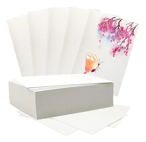 100 Hojas De Papel Grueso De Acuarela Para Dibujar Para Adul | Cuotas