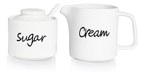Azúcar Y Crema De Porcelana Ontube, Juego De 3 Unidades, Col