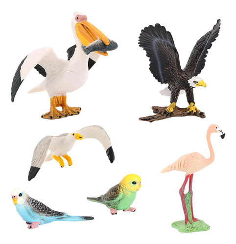 5 Piezas De Mini Pájaros, Modelos De Animales, Decoración