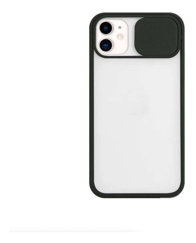 Funda Generica Para iPhone Silicona Traslucida Tapa Camara 