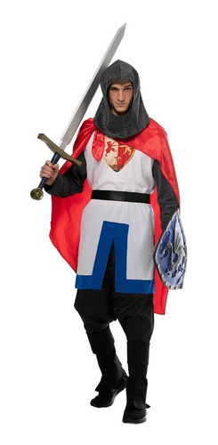 Disfraz De Armadura Caballero Cruzado Medieval Para Hombre