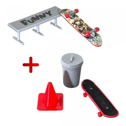 Kit 2 Skates Dedo Profissional Fingerboard Presente Crianças