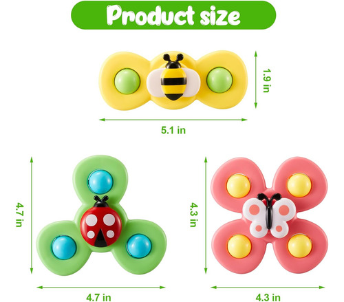Juguetes Giratorios Para Bebés Spinners De Succión Para Bebé