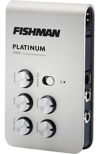 Pré-amplificador Fishman Platinum Stage 17v para instrumento branco