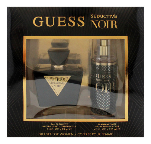 Conjunto De Presente Perfume Guess Seductive Noir Para Mulhe