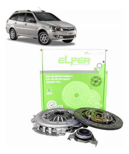 Kit Embreagem Fiat Palio Weekend 1.4 8v 2008 2009 2010 Elper