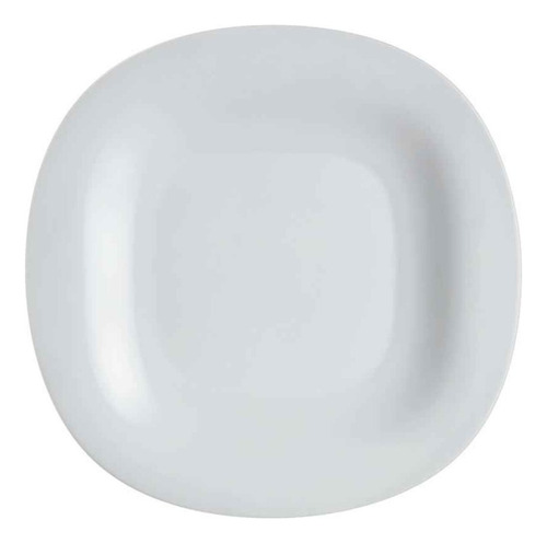 Plato 27 Cm  De Vidrio Color Blanco Made In Francia