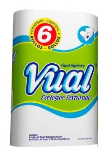 Papel Higienico Vual Ecologico Pack 10 Unid 30mx6u Cada Uno