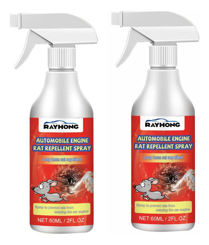 2×aerosol Repelente Ratas Y Ratones For Motores Automóv