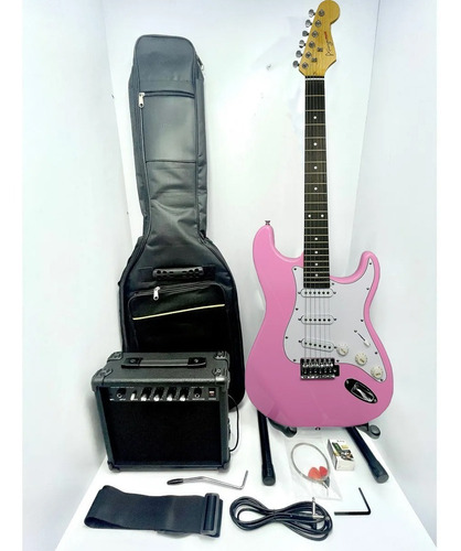 Imagen 4 de 7 de Kit Guitarra Eléctrica Amplificador 15w + Accesorios