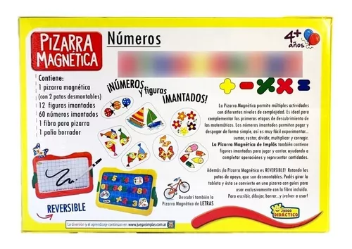 Pizarra de sobremesa 2 en 1 con letras Magnéticas