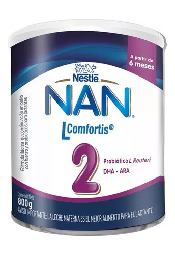 Nan 2 L Comfortis Lata 800 Gr 6 A 12 Meses