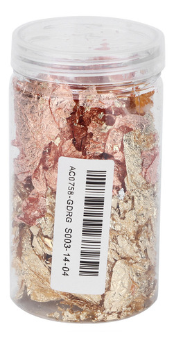 Mix Color Foil Flakes Oro Rosa Lámina Resina Brillo