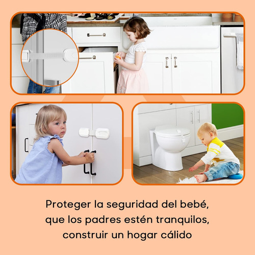 7 Pcs Cierre Seguridad Cajones Bebés Y Cubre Esquinas Bebés