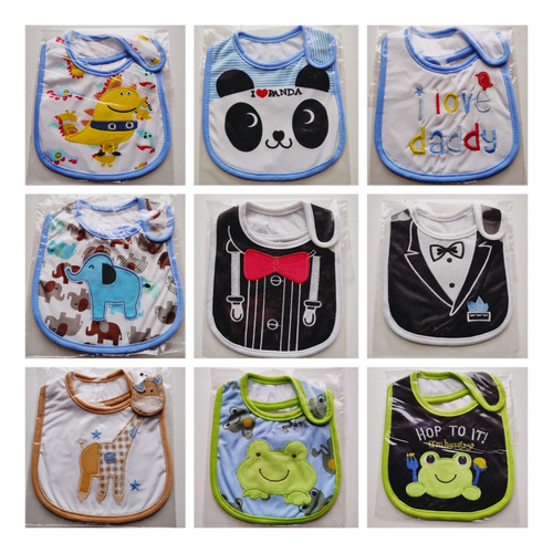 Baberos Carters Importados Por Mayor X15 Tricapa Mayoristas