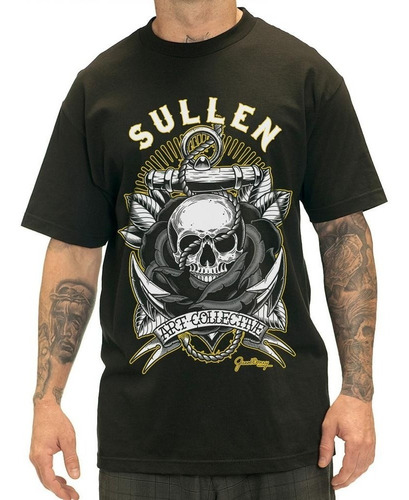 Camiseta Sullen Anchors Away Preta